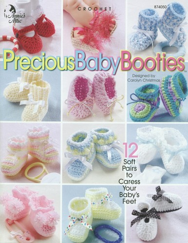 Crochet precious baby booties - crochet,