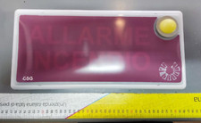 Targa insegna - dispositivo sonoro e visivo di allarme incendio CSA 5965-CSA