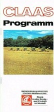 Programma Claas, orig. depliant anni 70