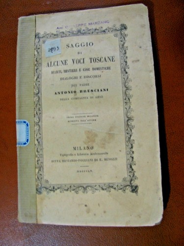 Saggio alcune voci toscane - alcune,