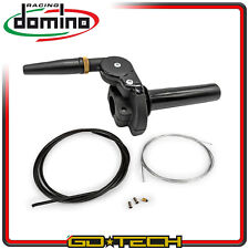 COMANDO GAS RAPIDO DOMINO HR CROSS MOTO 2T OFF ROAD UNIVERSALE con CAVO e GUAINA