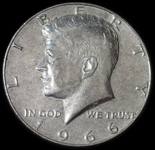 Moneta argento mezzo dollaro