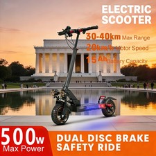 Electric scooter: dual - shock