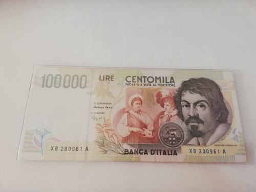 100000 lire caravaggio tipo - 100000,