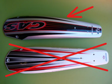 Garde boue arrière BT300520007 Trial pro2005 Gas Gas (en haut sur la photo) gris