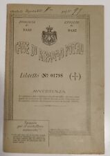 Libretto Postale Antico anno 1909 perfetto