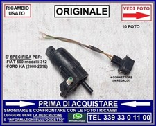 POMPA POMPETTA ACQUA TERGI CRISTALLO ORIGINALE FIAT 500 mod 312 + FORD KA 08-16