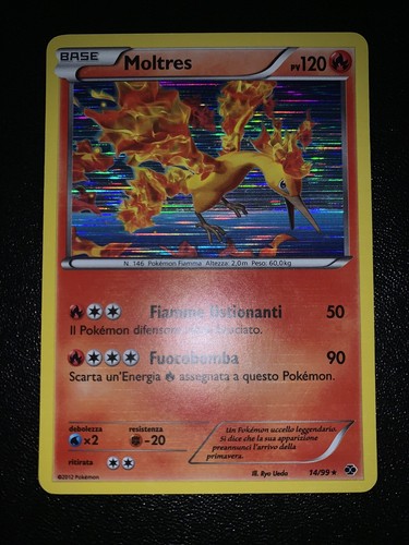 Carta pokemon moltres - carta,