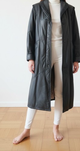 Cappotto donna pelle - donna, nera