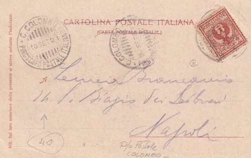 Xx423 1901 colombo piroscafo - xx423-1901,