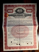 1928 IMIC 7% Obbligazione