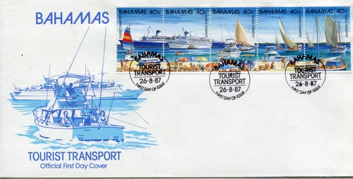 Bahamas fdc trasporto - bahamas:, (1987)