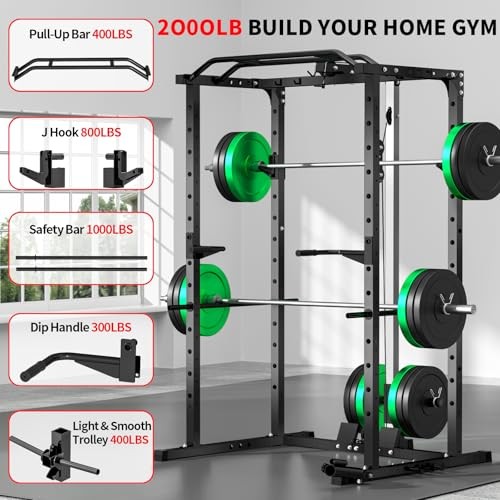 Jeekee power rack con lat - jeekee,