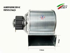 VENTOLA STUFA PELLET 50X110 SX EXTRAFLAME TOSCA PLUS MOTEGRAPPA PLUS 5000 EMMEVI