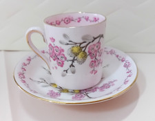 Tazzina inglese da caffè vintage Tuscan April Beauty fiori e oro