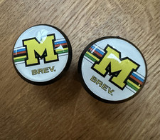 Spine barra 3D stile vintage MASI BIANCO E GIALLO, PLASTICA NERA, manubrio