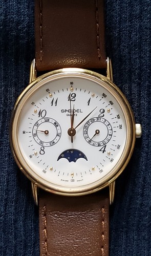 Speidel gold tone wristwatch - speidel,