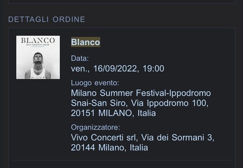 Vendo biglietto per il - vendo,