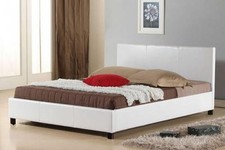 LETTO MATRIMONIALE PELLE ECO A