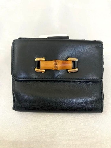 Gucci portafoglio pelle - pelle, bambù