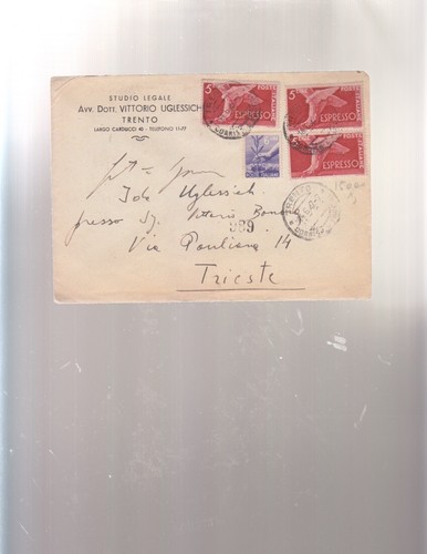 Intero postale 1947 espresso - postale,