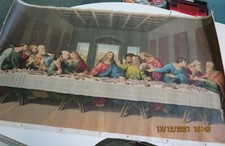 STAMPA SU TELA "ULTIMA CENA" 1900-1920 BORSARI