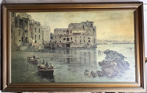 Vecchia stampa tela marina - tela, 'marina