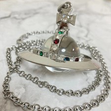 Vivienne Westwood Collana Sfera Media Ciondolo Argento S2673