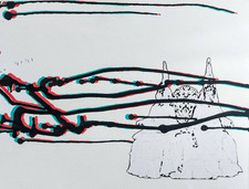 Quadro collage originale OOAK - arte da parete tecnica mista fatta a mano