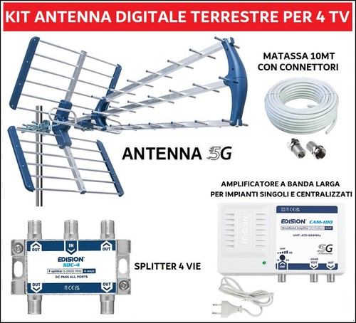Kit antenna digitale - tv,