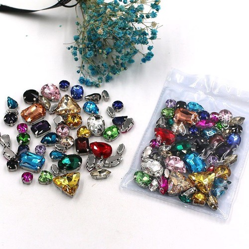 50pcs lucido mix forma cucire - mix,