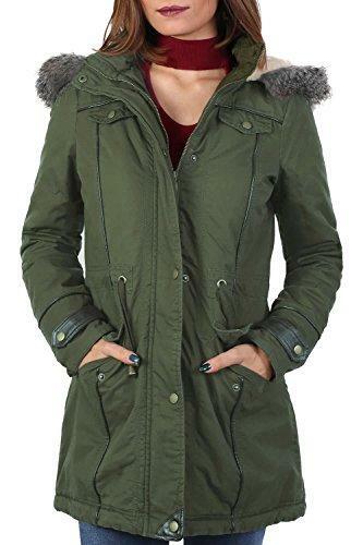 Cappotto kaki pelliccia