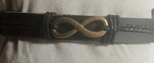 Braccialetto pelle con - braccialetto,