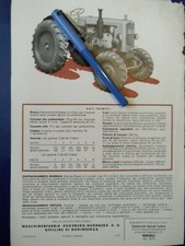 Dépliant originale anni 50 del trattore MAN tipo AS 545 A 4ruote motrici. 