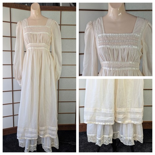 Maxi abito vintage prairie - maxi,