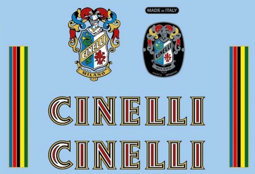 Adesivi telaio cinelli vintage - adesivi,