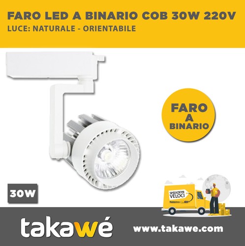 Faro faretto cob - cob, 20w