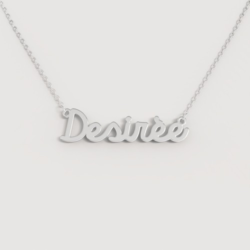 Collana nome donna acciaio - collana,