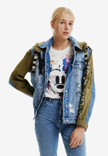 Giacca denim hybrid dedigual - giacca,