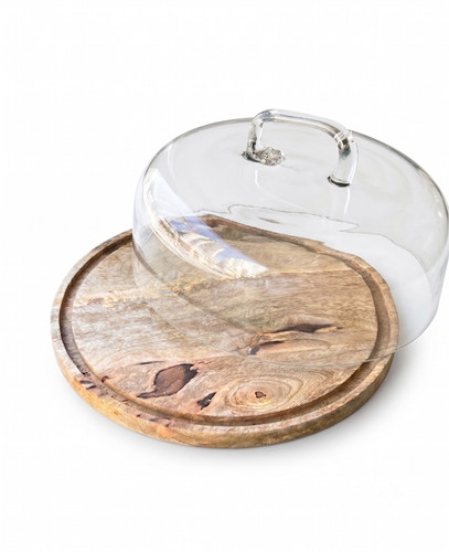 Porta torte legno cupola in - in,