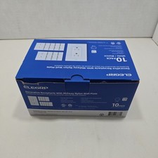 ELEGRP Decor Presa 15 Amp Antimanomissione con Piastra a Parete Midway, Bianco (10PK)