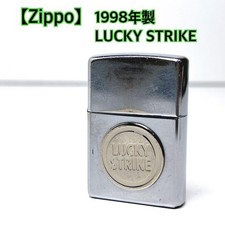 Accendino Zippo Lucky Strike 1998 usato testato con scintille antincendio