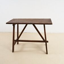 TAVOLO IN LEGNO, A CAPRETTA IN PATINA ORIGINALE