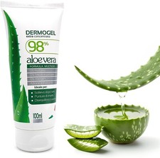 Aloe vera gel Dermogel extra concentrato 98% 100 mL idratante lenitivo pelle