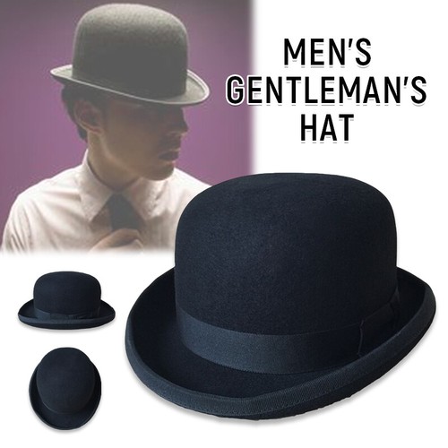 Cappello uomo lana nero - , bowler