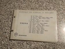 Manuale per stazioni di servizio piaggio vespa 50 125 150 180 200 Gt Rally SS TS