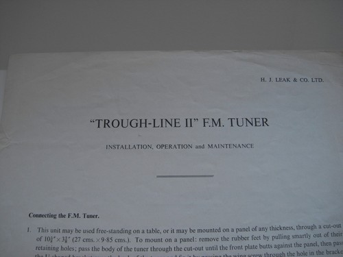 Leak troughline tuner - leak, ii