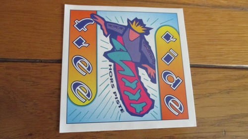 Sticker 1995 snowboard free - sticker,