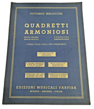 Vittorio Melocchi Quadretti Armoniosi 5 Brani Facili per Pianoforte 1952 Farfisa