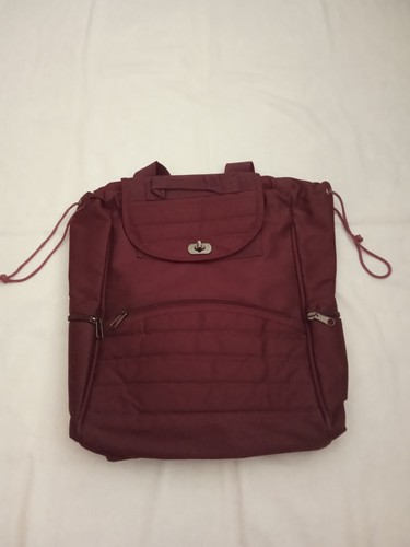 Zaino bordeaux con zip - , e